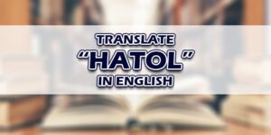 Hatol In English
