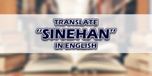 Sinehan In English