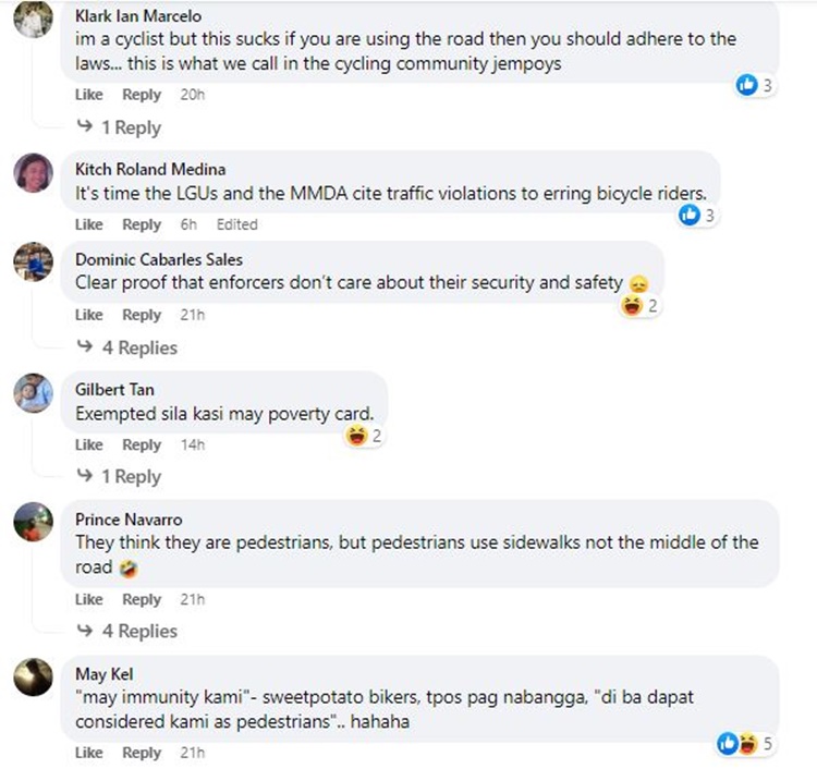Disrespectful Cyclists