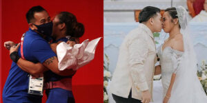 Hidilyn Diaz and Julius Naranjo