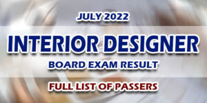Interior Designer Board Exam Result July 2022 FULL LIST