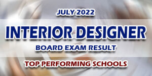 Interior Designer Board Exam Result July 2022 TOP PERFORMING SCHOOLS