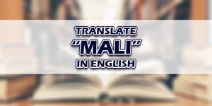 Mali In English
