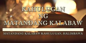 Matandang Kalabaw Kahulugan 2