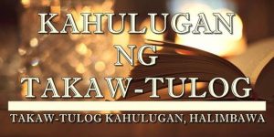 Takaw-tulog Kahulugan 2