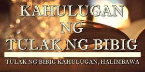 Tulak ng bibig kahulugan 2