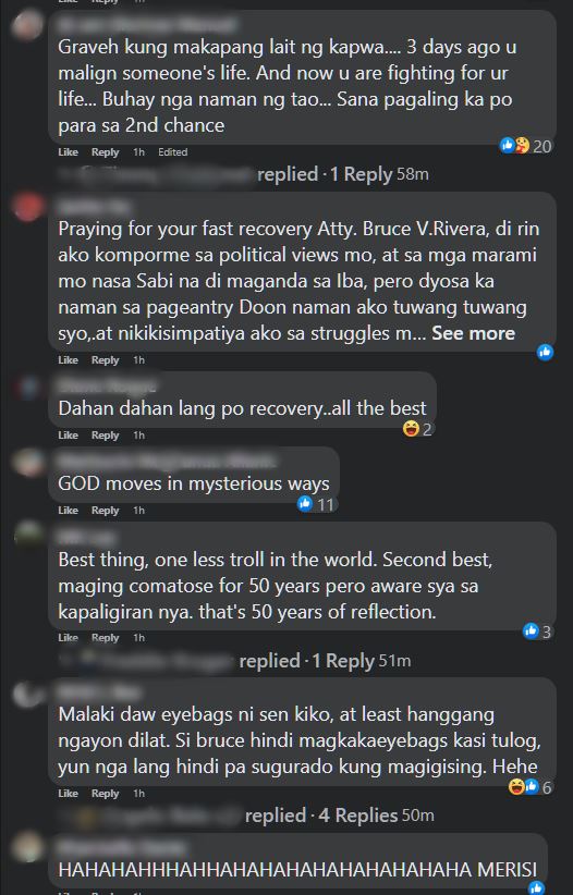 Atty. Bruce Rivera's Last Post About Kiko Pangilinan Before his Coma