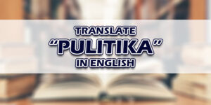 Pulitika In English