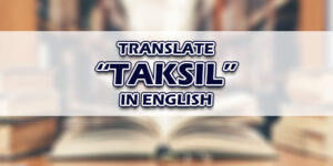 Taksil In English