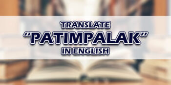 Patimpalak In English