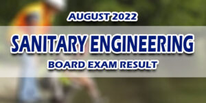 Sanitary Engineering Board Exam Result August 2022 JUST RELEASED