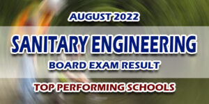 Sanitary Engineering Board Exam Result August 2022 TOP PERFORMING SCHOOLS