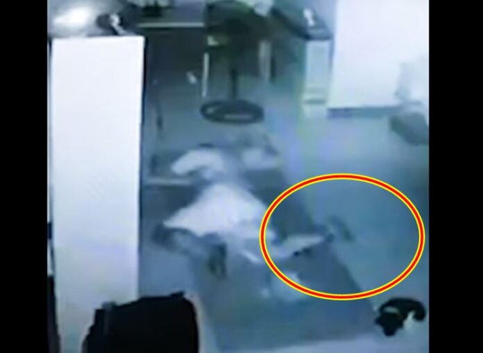 Unknown Entity Caught On Camera Pulling Barangay Tanod’s Leg While Sleeping