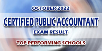 Certified Public Accountant Exam Result October 2022 TOP PERFORMING SCHOOLS