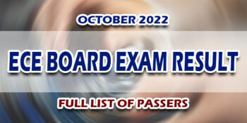 ECE Board Exam Result October 2022 FULL LIST