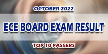 ECE Board Exam Result October 2022 TOP 10 PASSERS