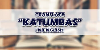 Katumbas In English
