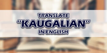Kaugalian In English