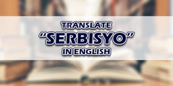 Serbisyo In English