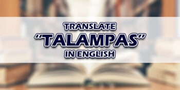 Talampas In English