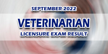 Veterinarian Licensure Exam Result September 2022 JUST RELEASED