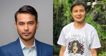 Atom Araullo and mom