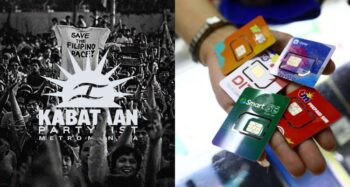 Kabataan Partylist on Sim Card Registration