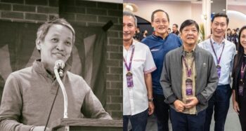 Renato Reyes and Bongbong Marcos