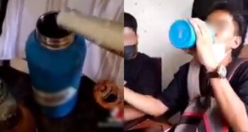 students drinking beer