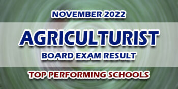 Agriculturist Board Exam Result November 2022 TOP PERFORMING SCHOOLS