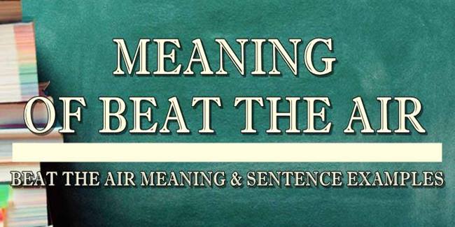 beat-the-air-meaning-sentence-examples