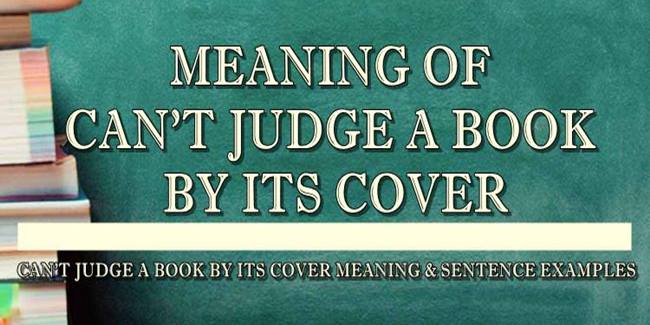 can-t-judge-a-book-by-its-cover-meaning-sentence-examples