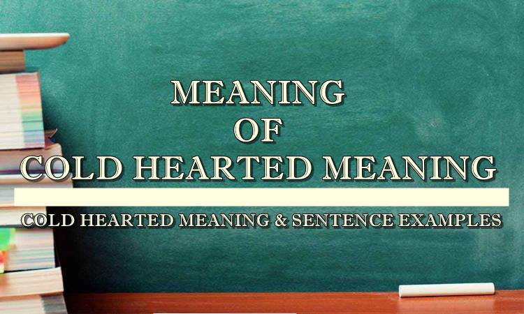 Cold Hearted Meaning Sentence Examples