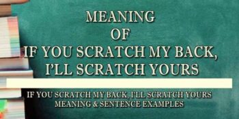 If You Scratch My Back, I’ll Scratch Yours Meaning 3