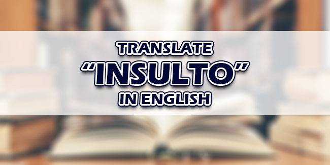insult order english translation