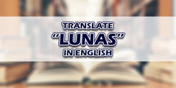 Lunas In English
