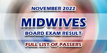 Midwives Board Exam Result November 2022 FULL LIST