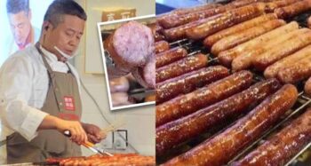 businessman to sausage seller