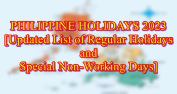 Philippine Holidays 2023