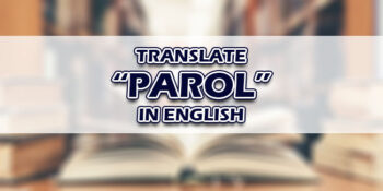 Parol In English