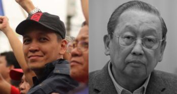 Renato Reyes and Joma Sison