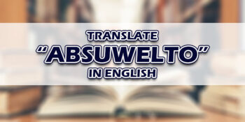 Absuwelto In English
