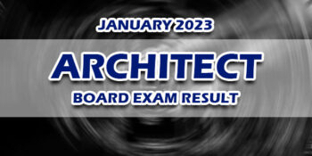 Architect Board Exam Result January 2023 JUST RELEASED