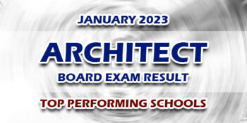 Architect Board Exam Result January 2023 TOP PERFORMING SCHOOLS