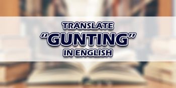 Gunting In English