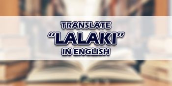 Lalaki In English