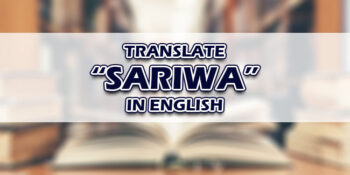 Sariwa In English
