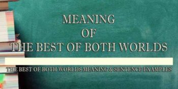 The Best Of Both Worlds Meaning 2