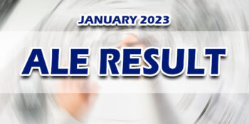 ALE Result January 2023 RELEASE DATE