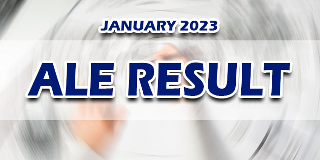 Ale Result January 2023 Release Date Newspapers